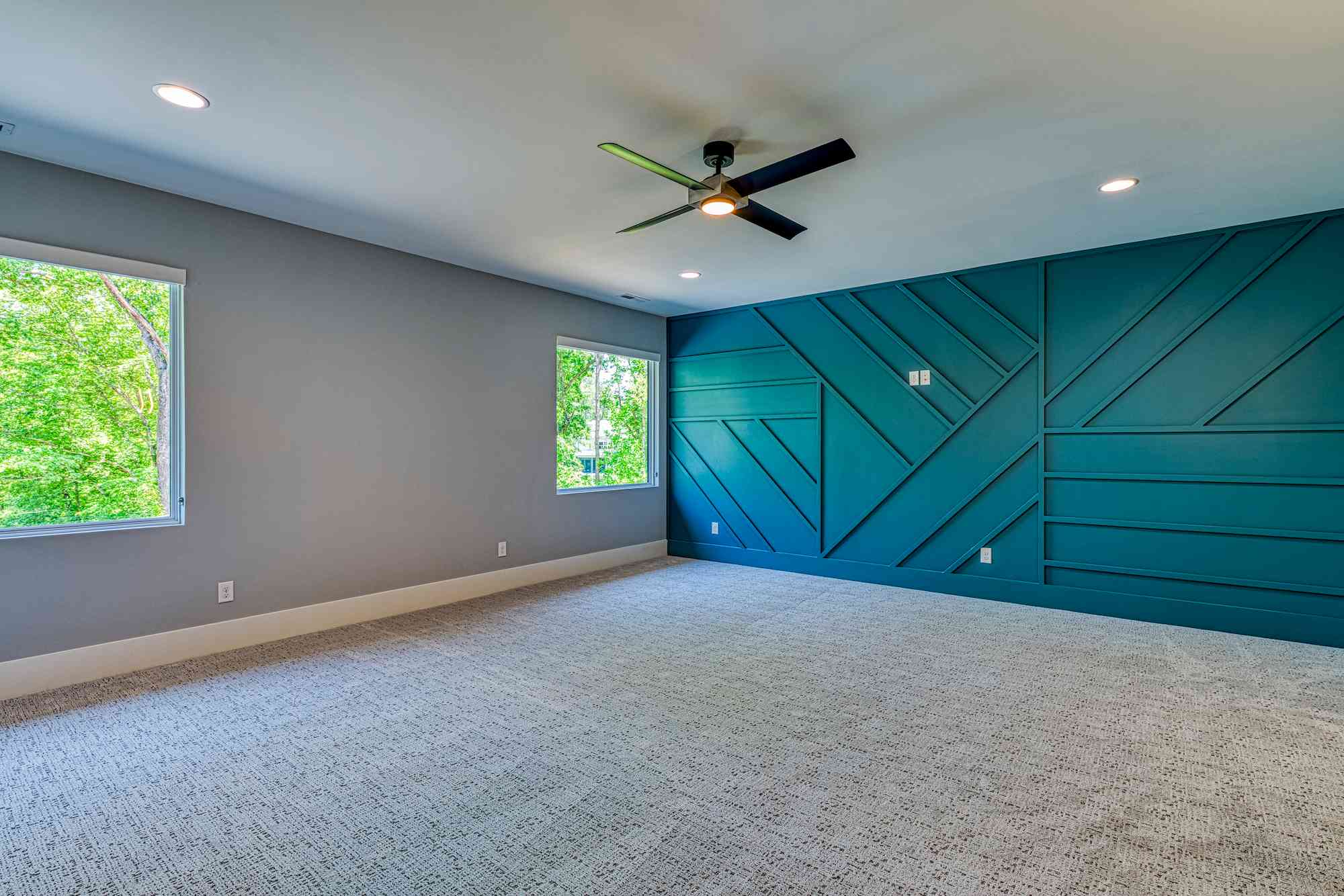 Finished basement bonus room with bar by Shail Construction in Raleigh NC