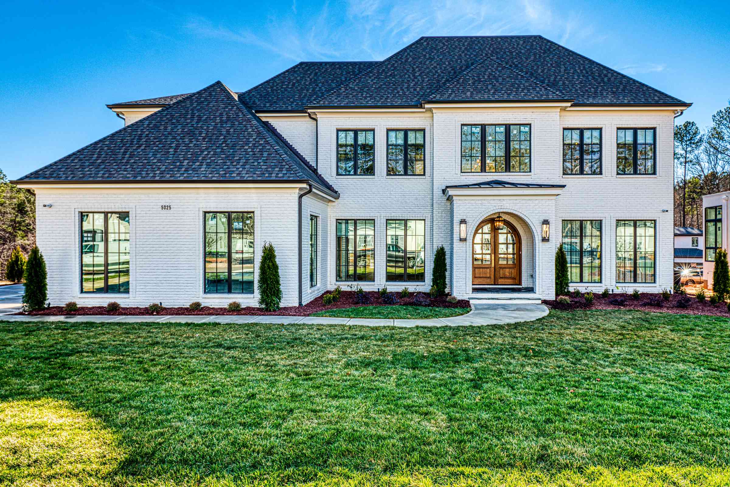 Traditional brick custom home by Shail Construction in Raleigh NC