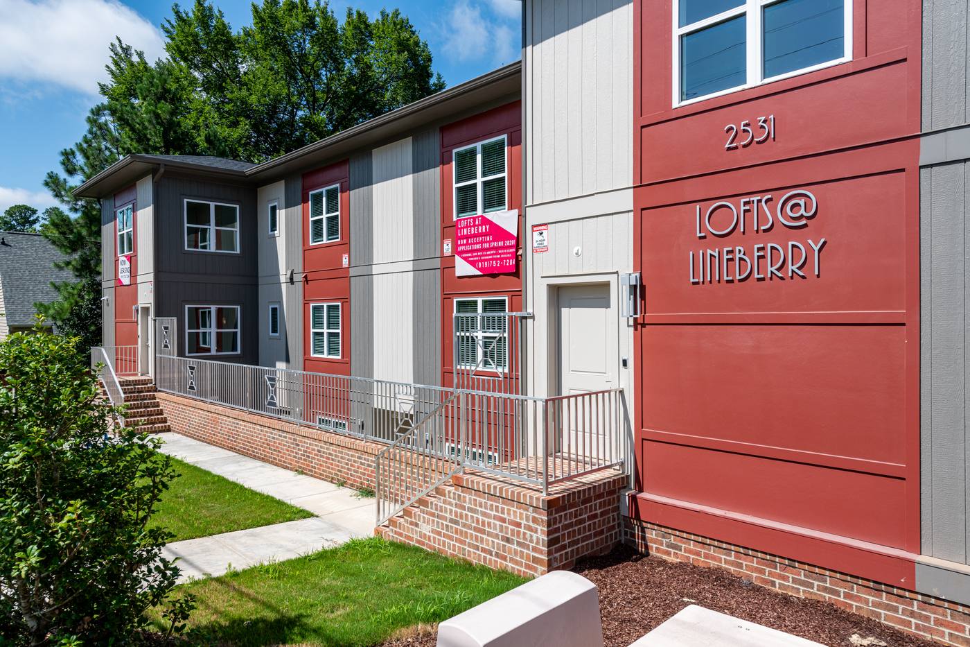 lofts at Lineberry Outdoor · Front Pictures photograph by Shail Construction in Raleigh NC