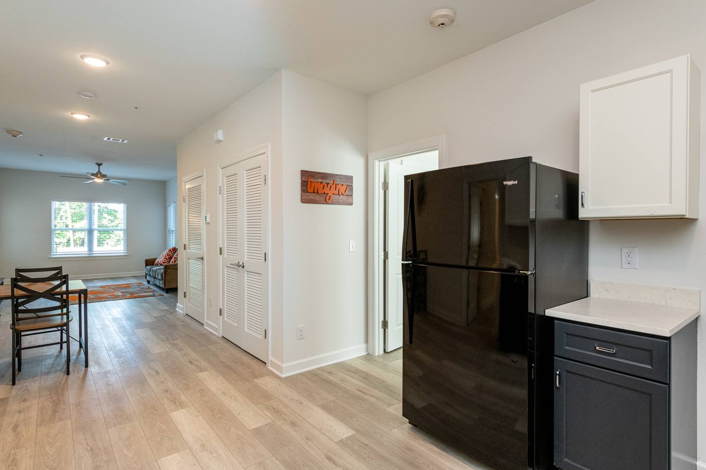 lofts at Lineberry Kitchen photograph by Shail Construction in Raleigh NC