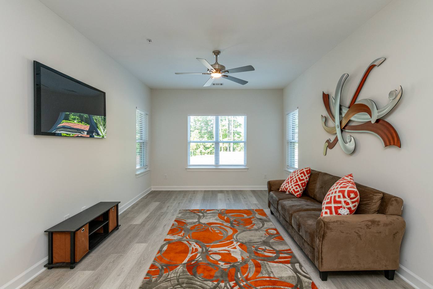 lofts at Lineberry Living Room photograph by Shail Construction in Raleigh NC