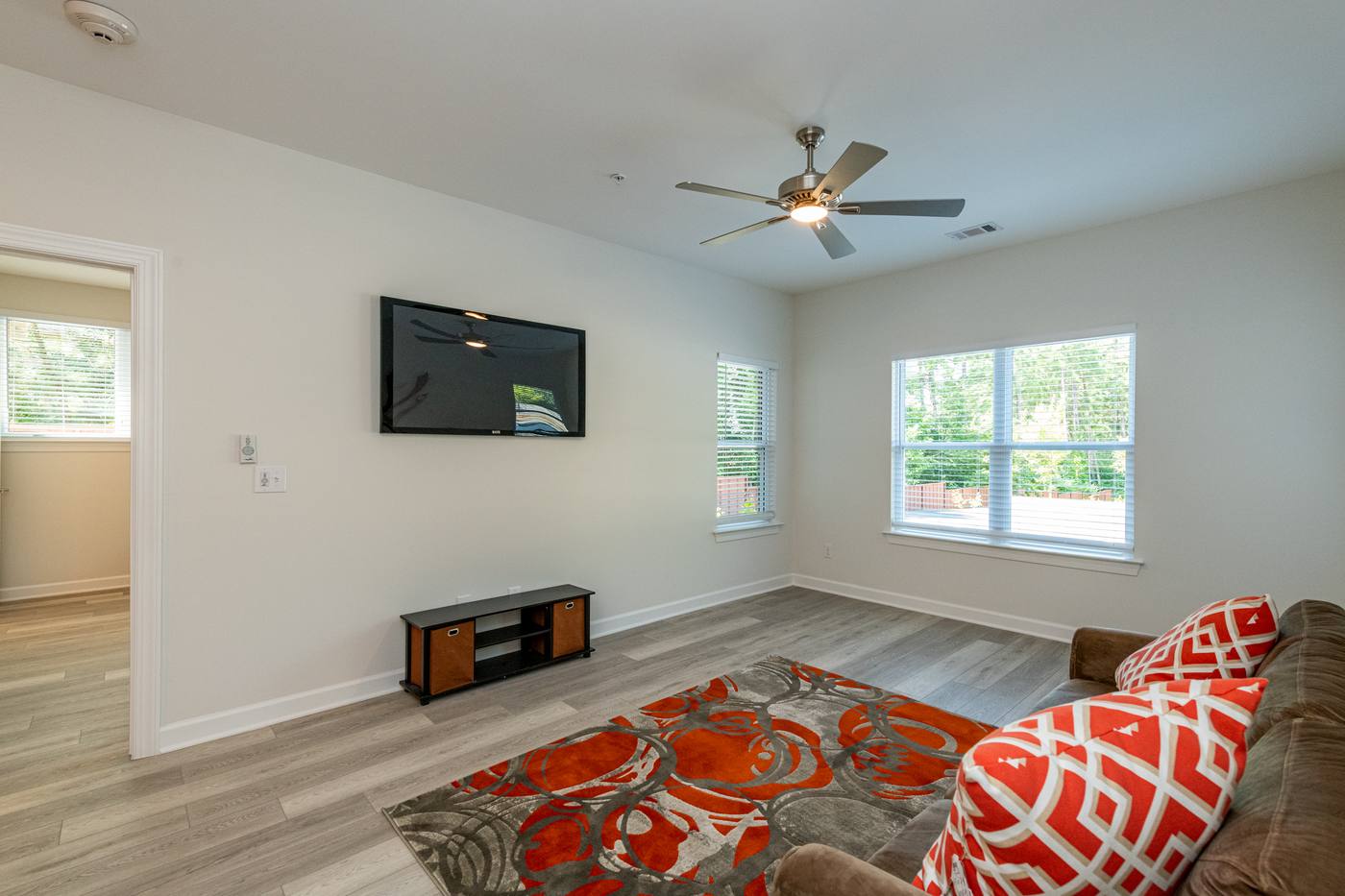 lofts at Lineberry Living Room photograph by Shail Construction in Raleigh NC
