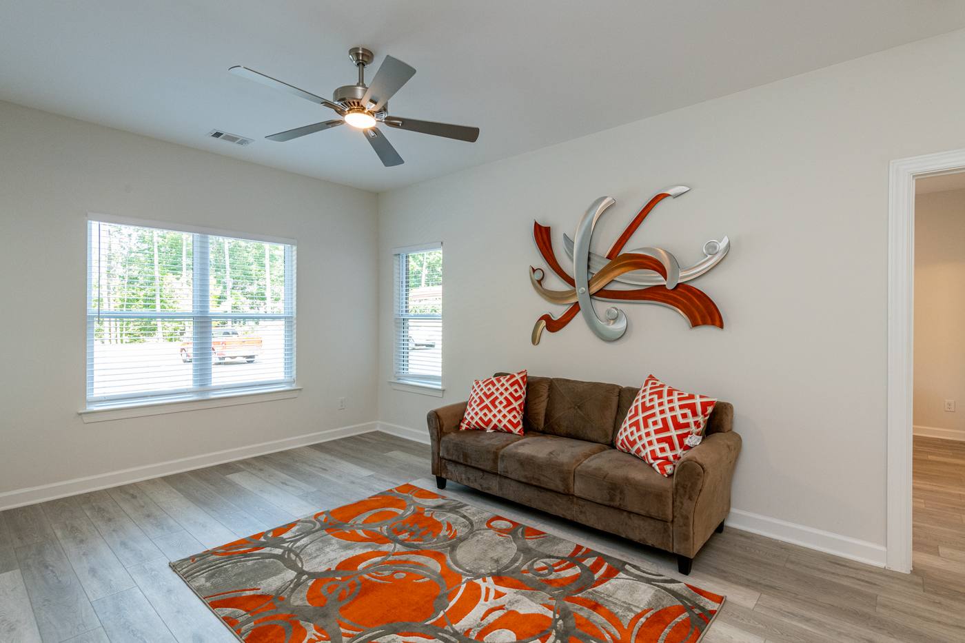 lofts at Lineberry Living Room photograph by Shail Construction in Raleigh NC