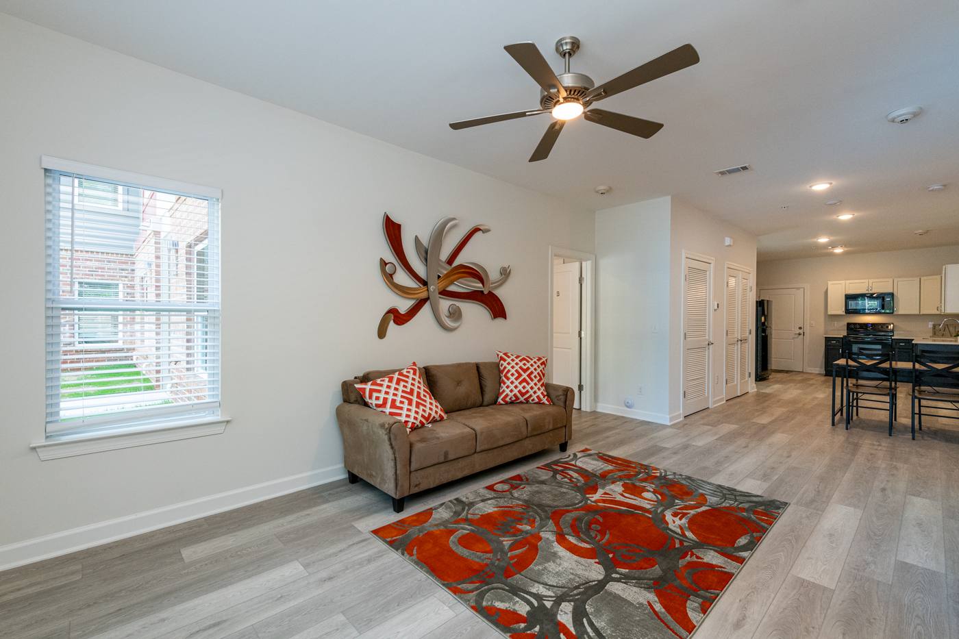 lofts at Lineberry Living Room photograph by Shail Construction in Raleigh NC