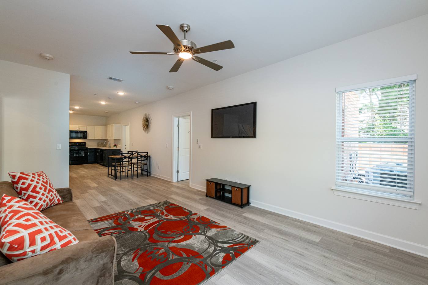 lofts at Lineberry Living Room photograph by Shail Construction in Raleigh NC