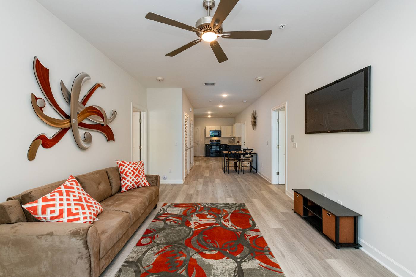 lofts at Lineberry Living Room photograph by Shail Construction in Raleigh NC