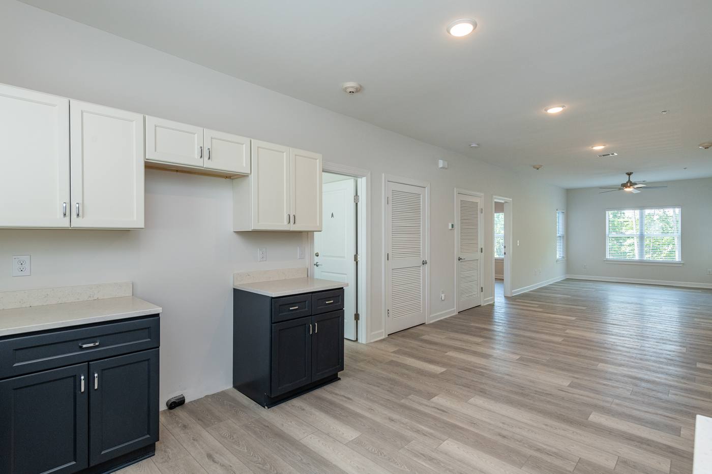 lofts at Lineberry Kitchen photograph by Shail Construction in Raleigh NC