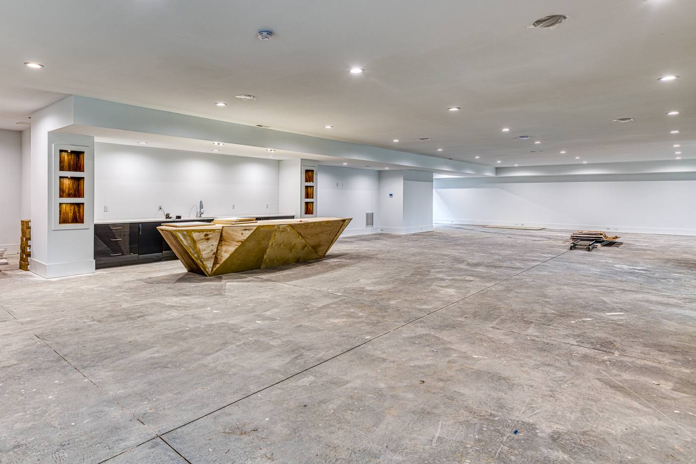 9622 Morrisville Pkwy Living Room · Basements photograph by Shail Construction in Raleigh NC