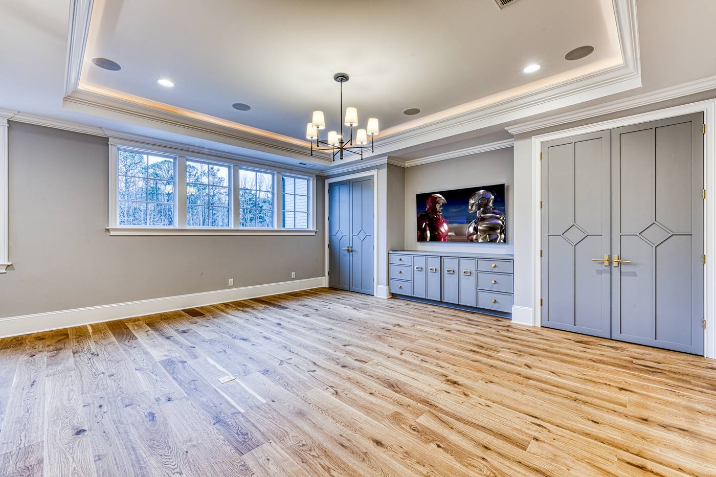 Lot 10 Bella Terra Home Theater photograph by Shail Construction in Raleigh NC