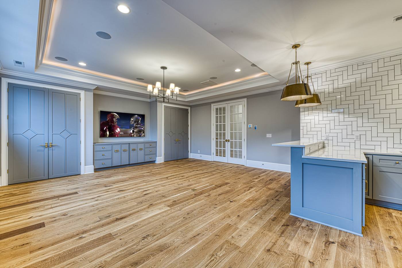 Lot 10 Bella Terra Home Theater photograph by Shail Construction in Raleigh NC