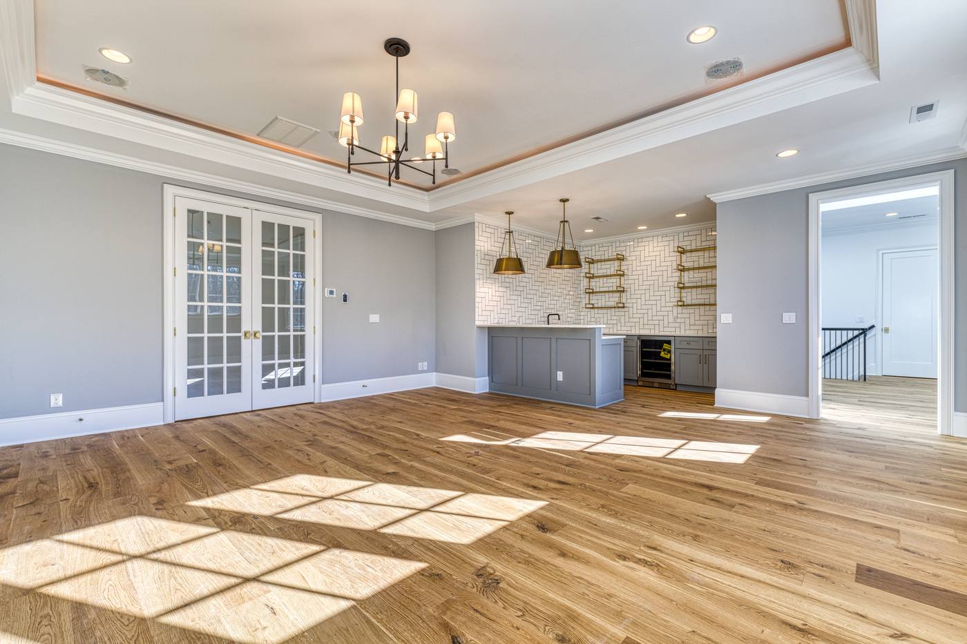 Lot 10 Bella Terra Home Theater photograph by Shail Construction in Raleigh NC