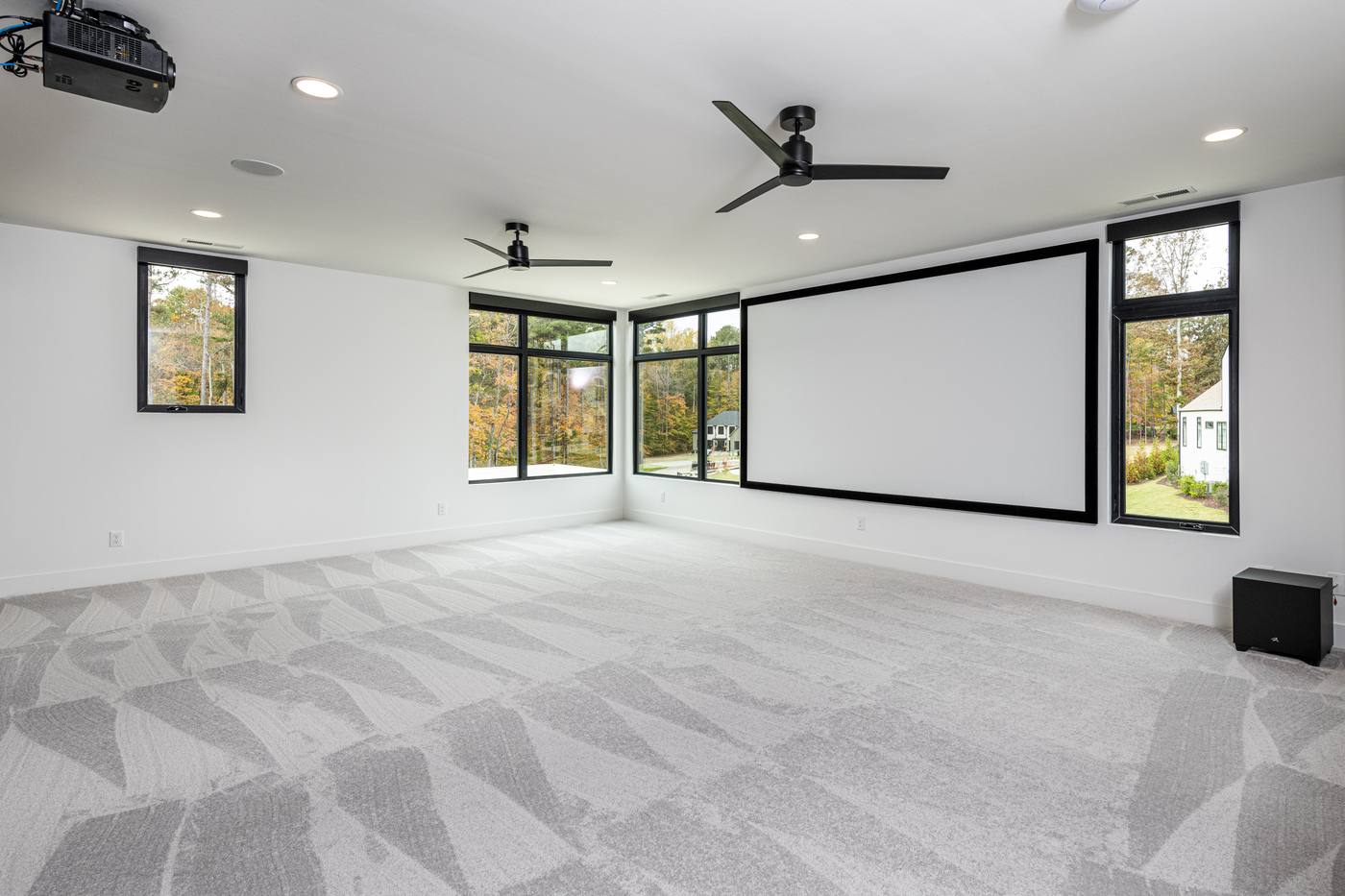 Lot 11 Bella Terra Home Theater photograph by Shail Construction in Raleigh NC