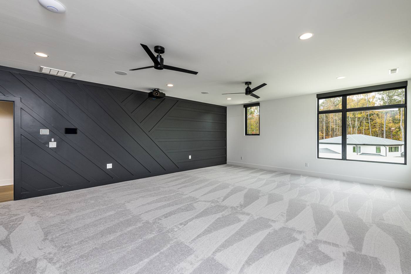 Lot 11 Bella Terra Home Theater photograph by Shail Construction in Raleigh NC
