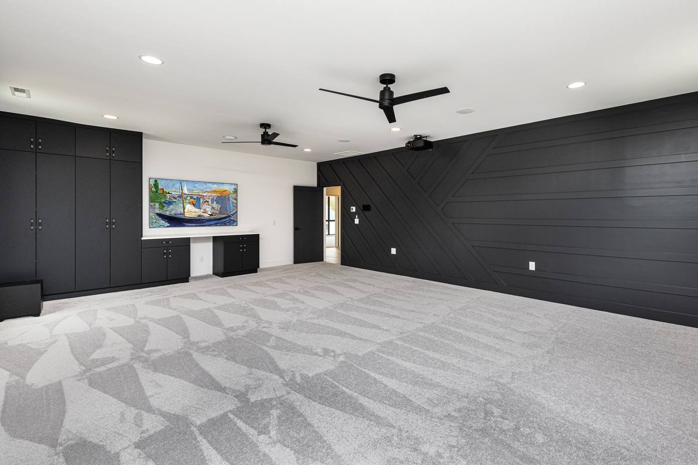 Lot 11 Bella Terra Home Theater photograph by Shail Construction in Raleigh NC