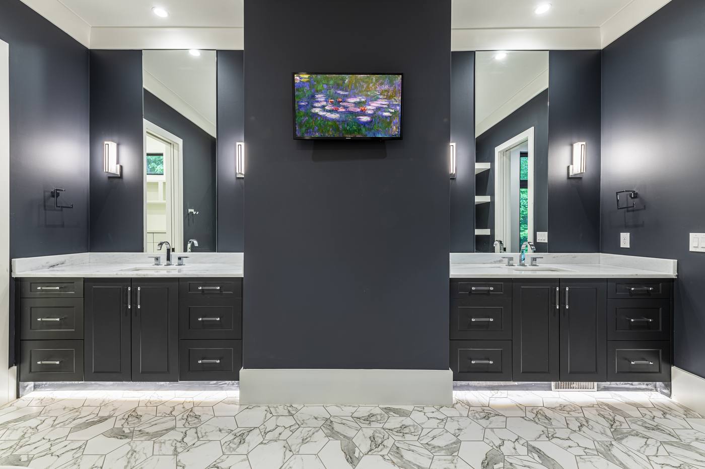 Lot 12 Bella Terra Master Bathroom photograph by Shail Construction in Raleigh NC