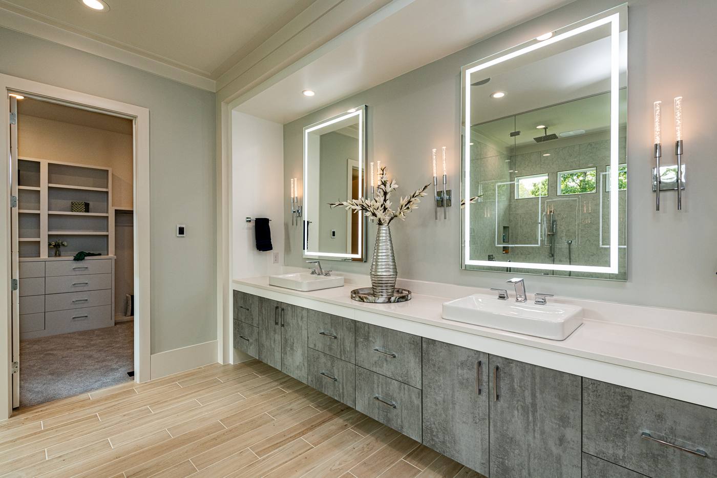 Lot 13 Bella Vista Master Bathroom photograph by Shail Construction in Raleigh NC
