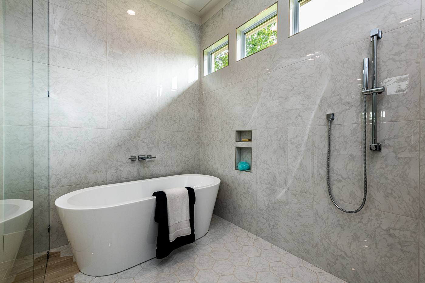 Lot 13 Bella Vista Master Bathroom photograph by Shail Construction in Raleigh NC