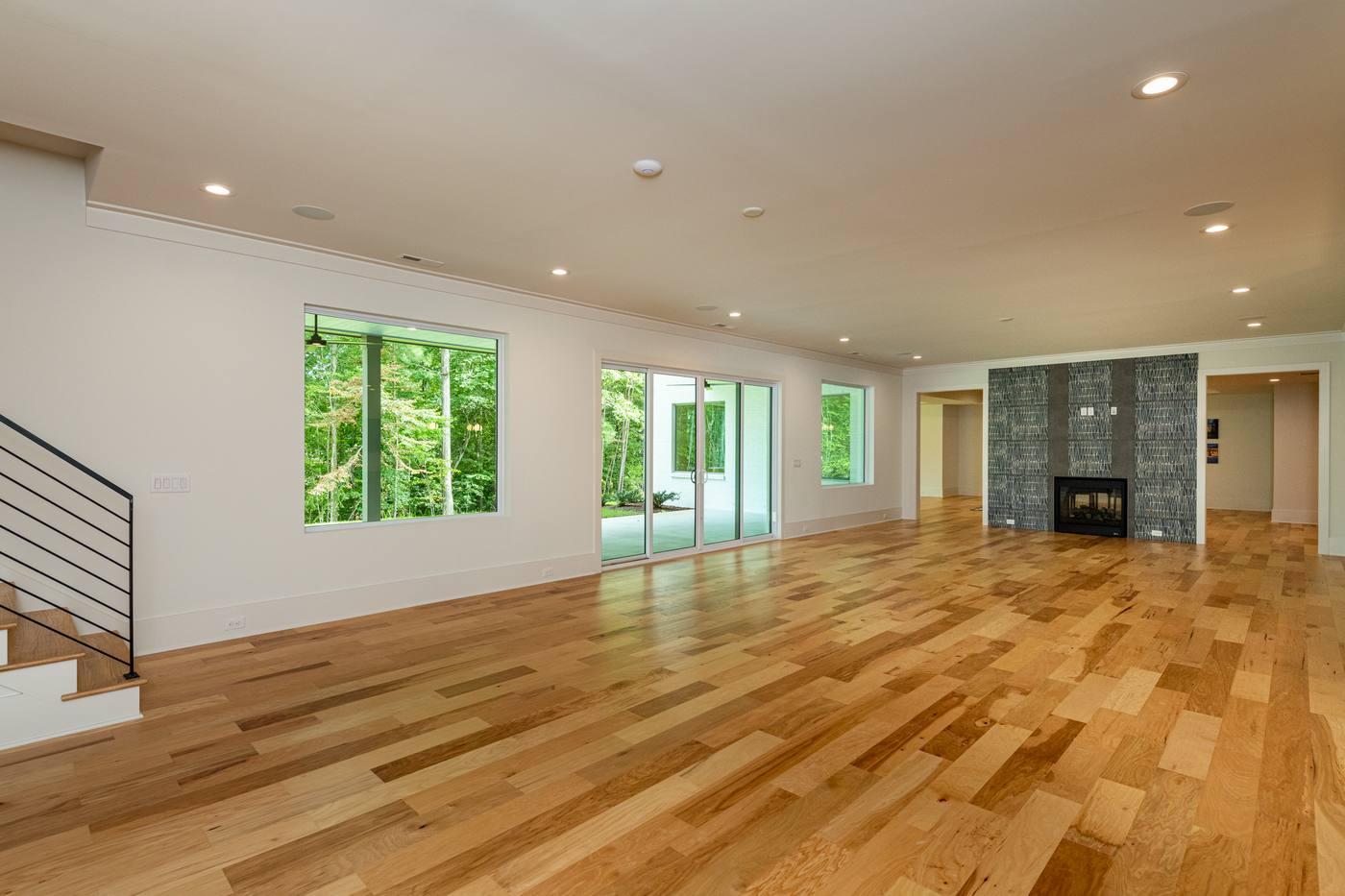 Lot 13 Bella Vista Living Room · Basements photograph by Shail Construction in Raleigh NC