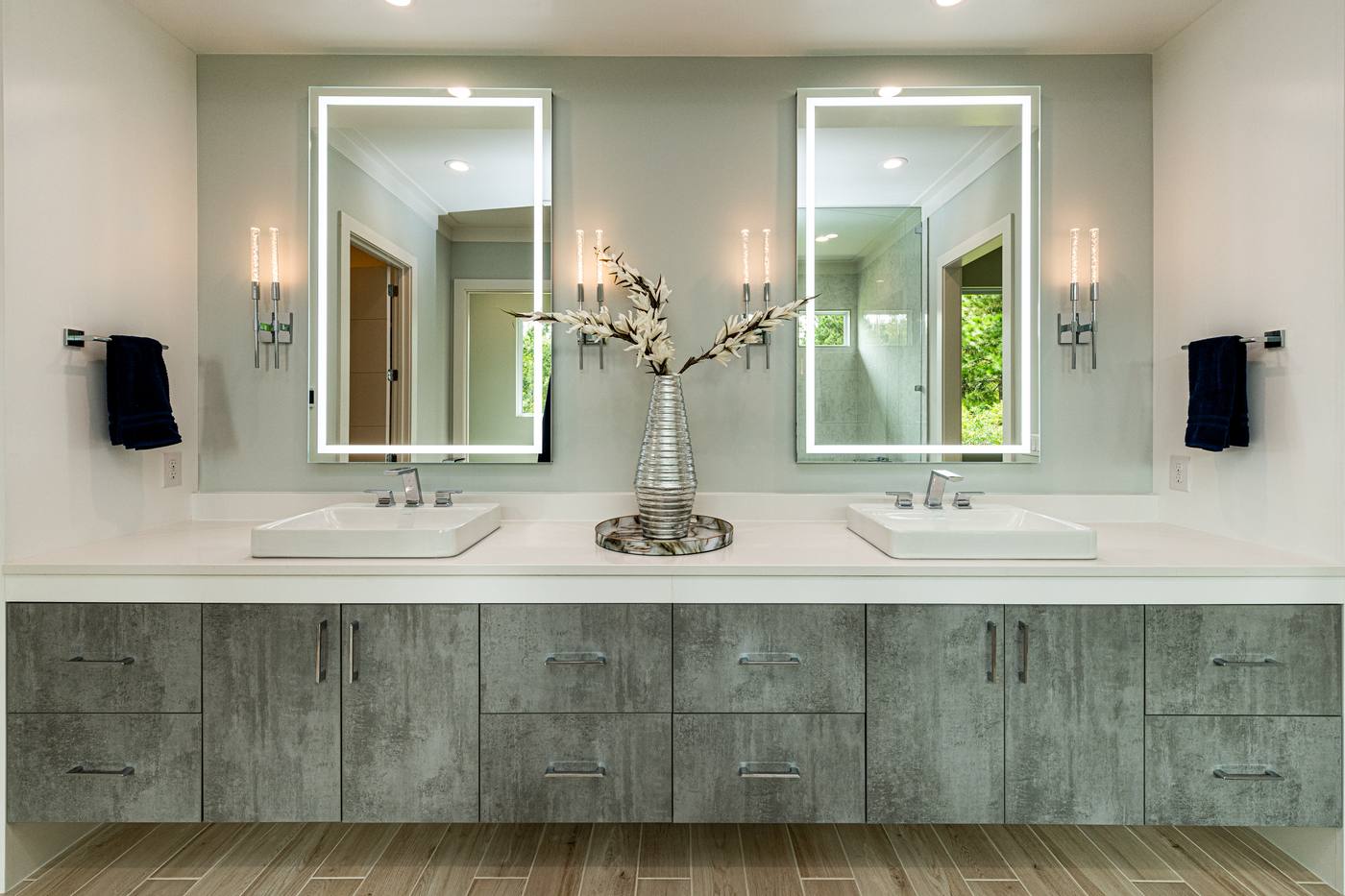 Lot 13 Bella Vista Master Bathroom photograph by Shail Construction in Raleigh NC
