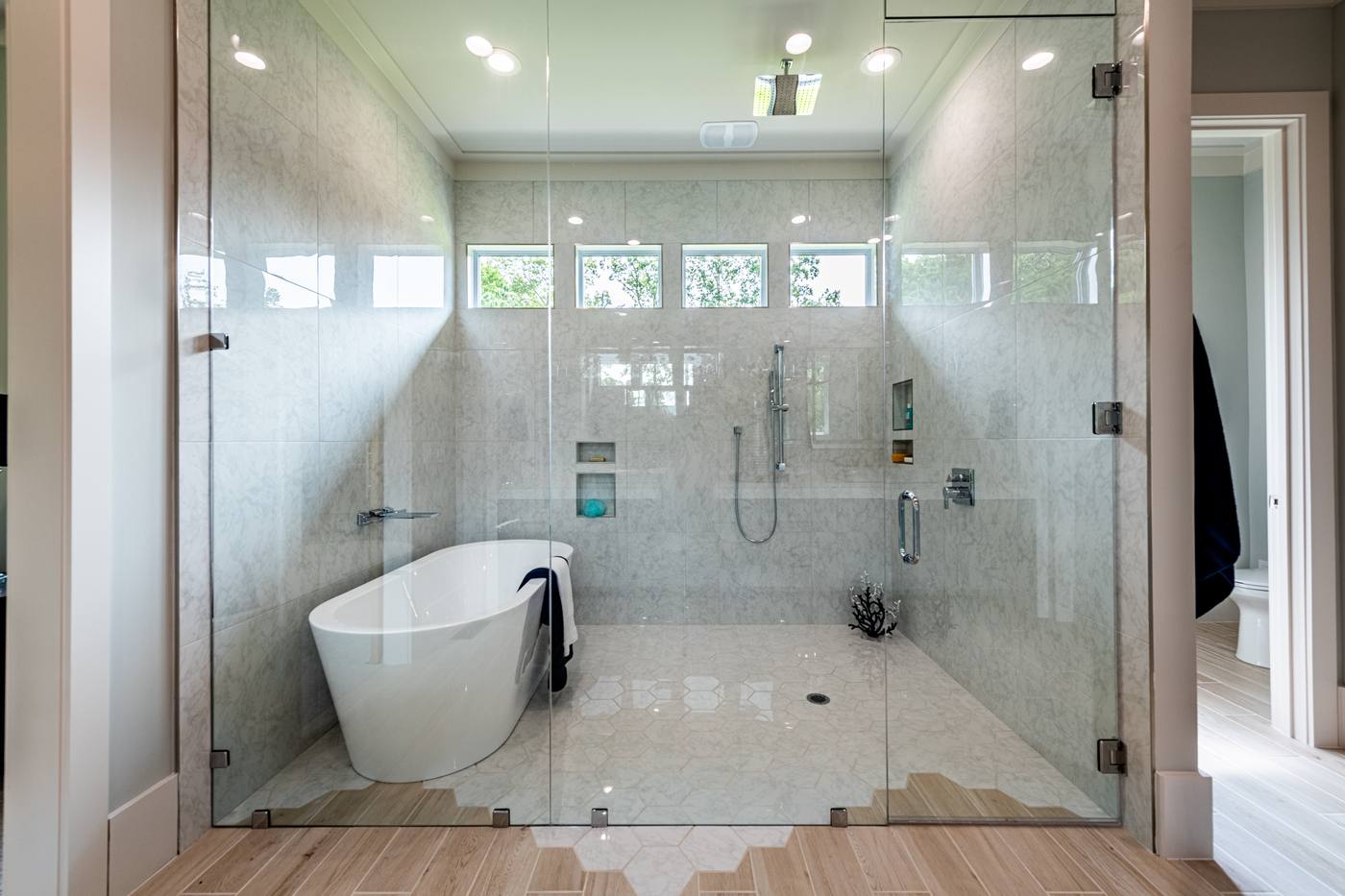 Lot 13 Bella Vista Master Bathroom photograph by Shail Construction in Raleigh NC
