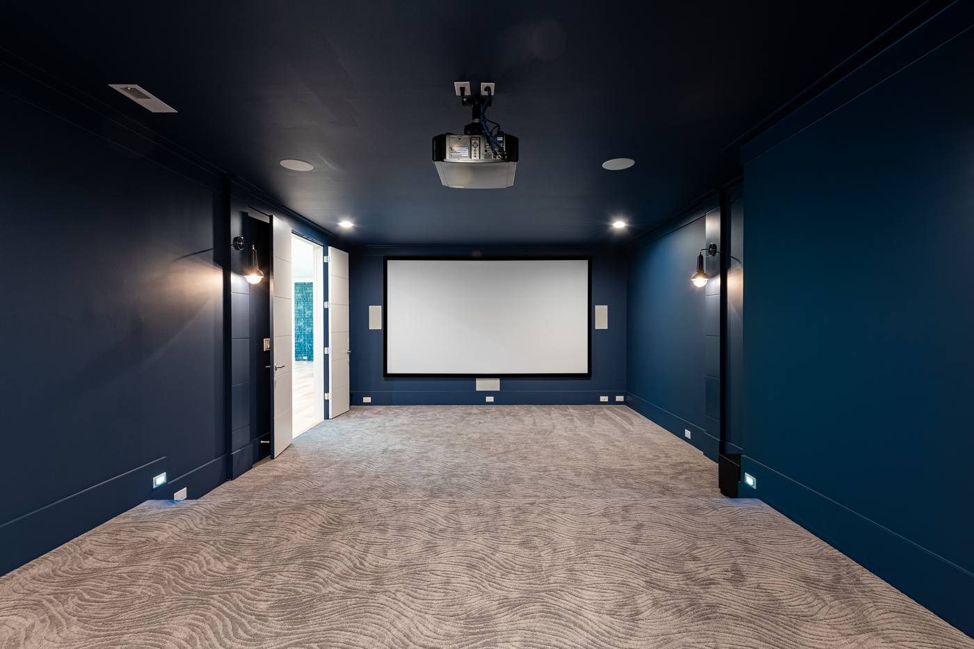 Lot 13 Bella Vista Home Theater photograph by Shail Construction in Raleigh NC