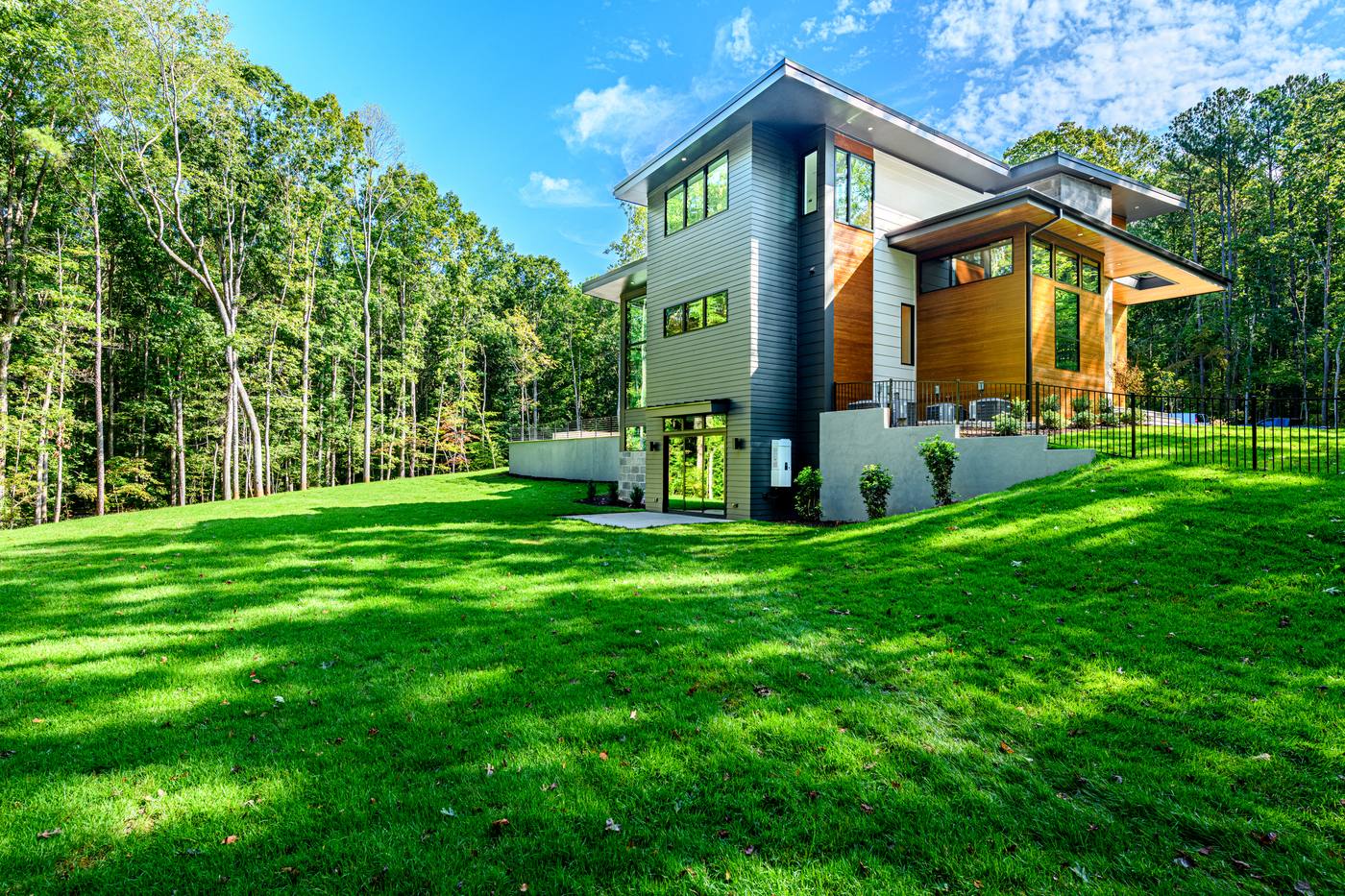 Lot 151 Sutherland Outdoor · Backyards photograph by Shail Construction in Raleigh NC
