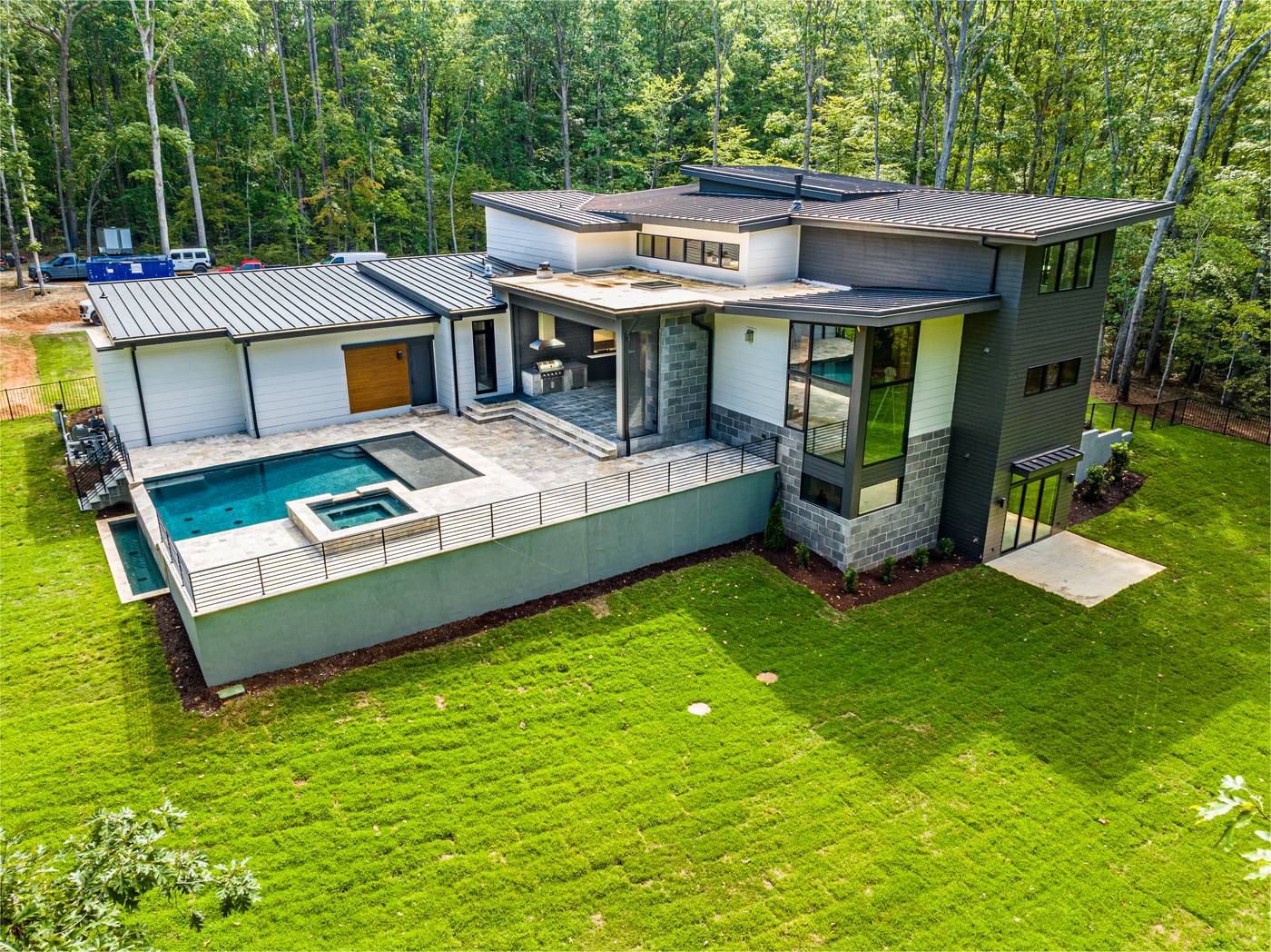 Lot 151 Sutherland Outdoor · Backyards photograph by Shail Construction in Raleigh NC
