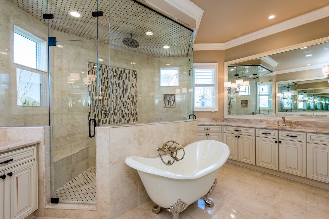 Lot 16 Regency Master Bathroom photograph by Shail Construction in Raleigh NC