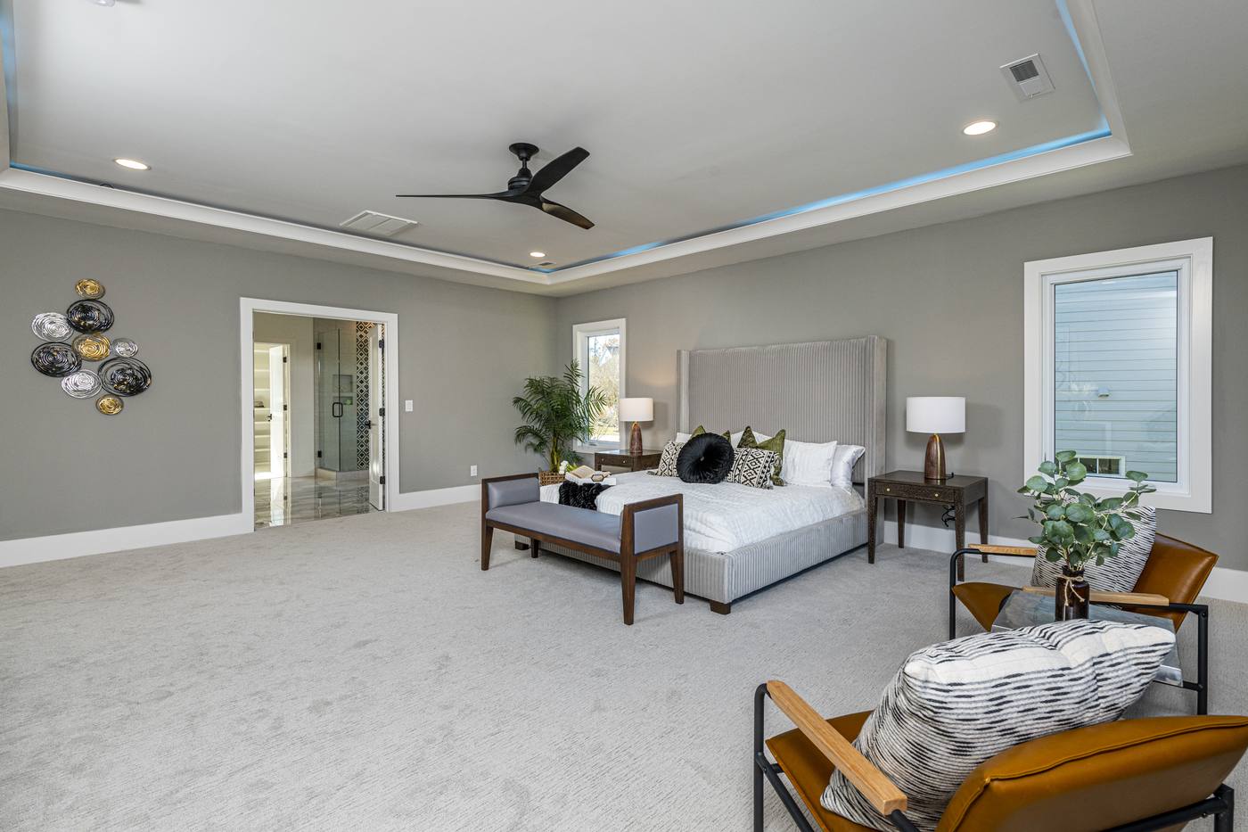 Lot 19 Tuscany Master Bedroom photograph by Shail Construction in Raleigh NC