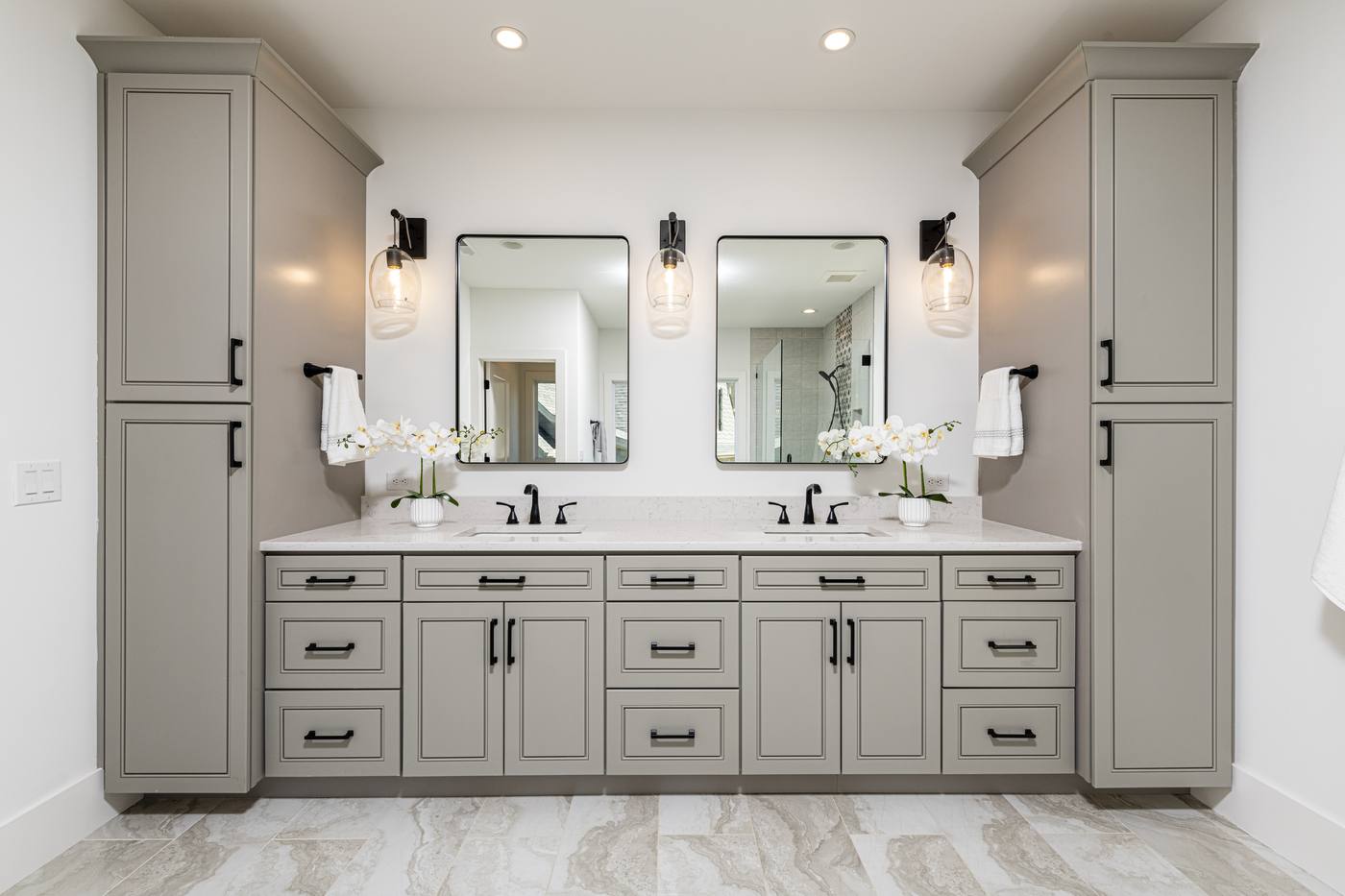 Lot 19 Tuscany Master Bathroom photograph by Shail Construction in Raleigh NC