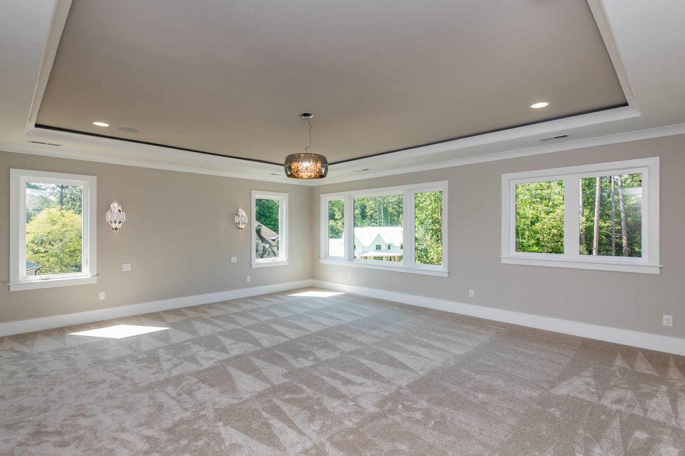 Lot 2 Bella Vista Master Bedroom photograph by Shail Construction in Raleigh NC