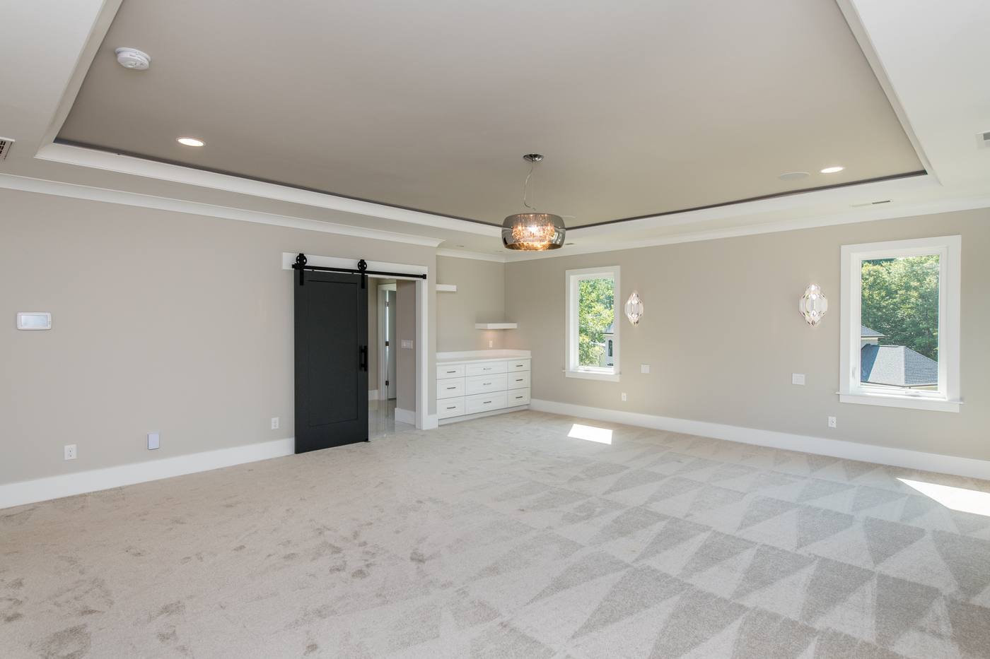 Lot 2 Bella Vista Master Bedroom photograph by Shail Construction in Raleigh NC