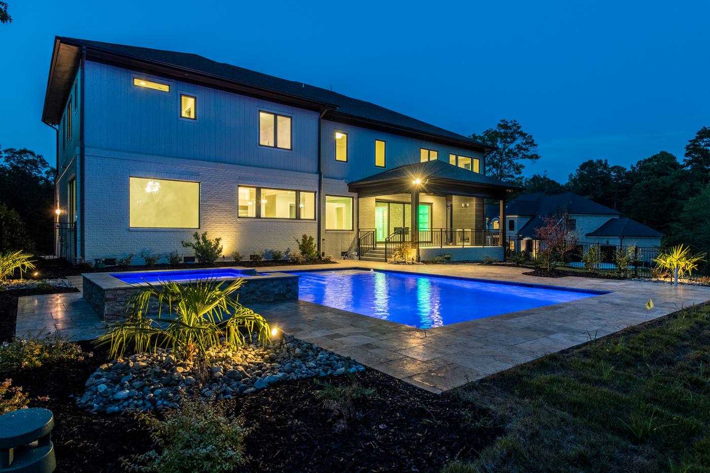 Lot 2 Bella Vista Outdoor · Backyards photograph by Shail Construction in Raleigh NC