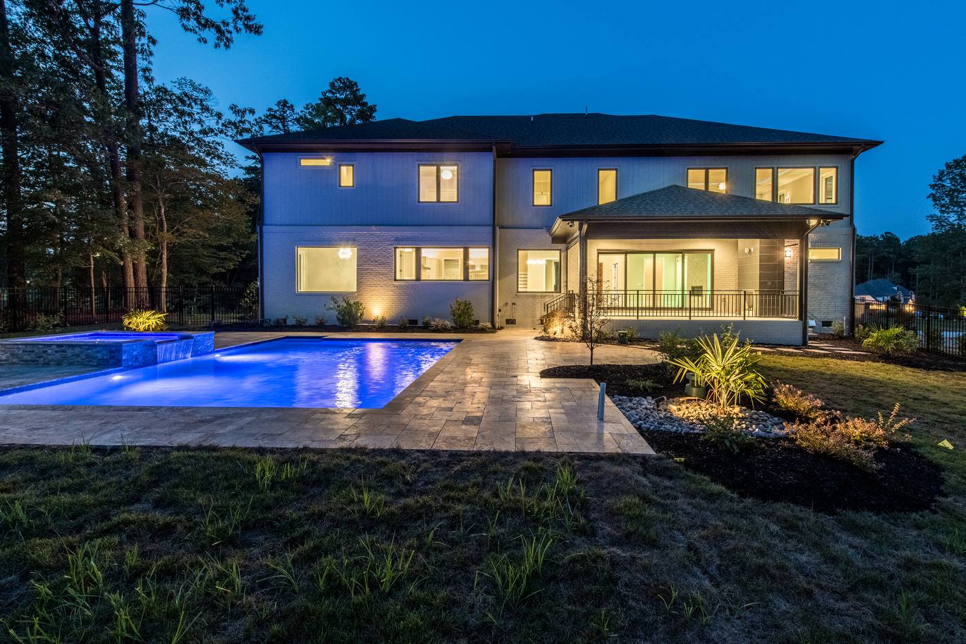 Lot 2 Bella Vista Outdoor · Backyards photograph by Shail Construction in Raleigh NC