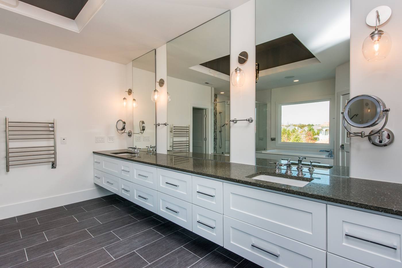 Lot 29 Regency Master Bathroom photograph by Shail Construction in Raleigh NC