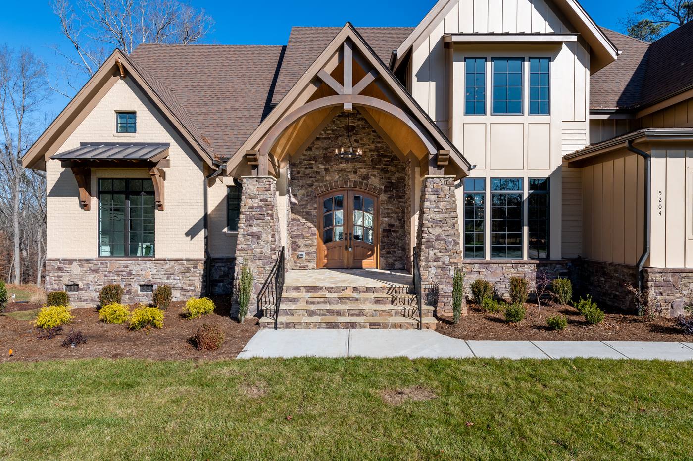 Lot 42 Bella Vista Outdoor · Front Pictures photograph by Shail Construction in Raleigh NC