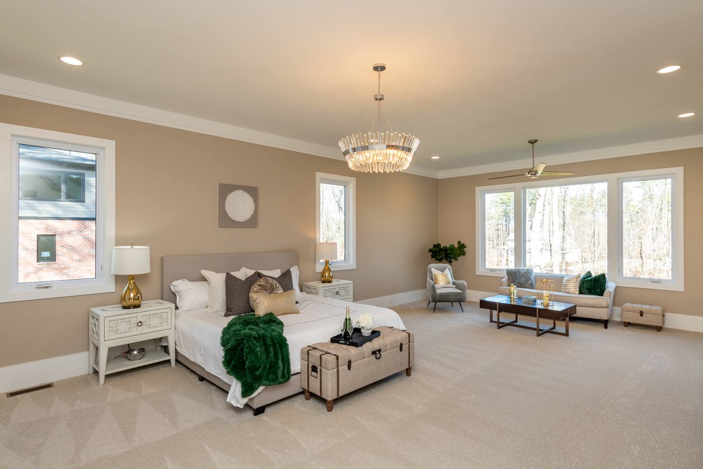Lot 42 Bella Vista Master Bedroom photograph by Shail Construction in Raleigh NC