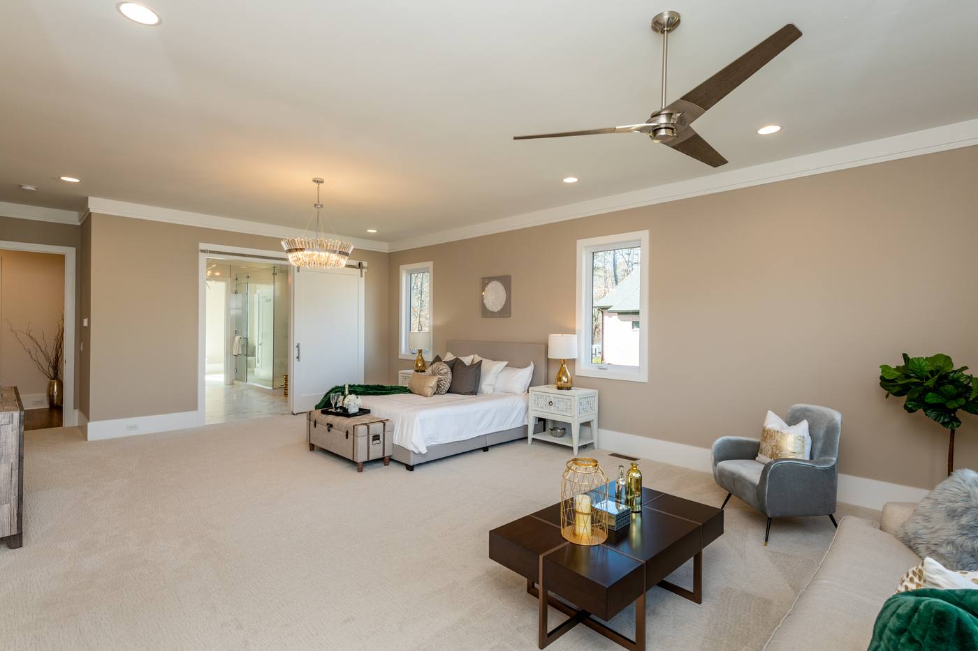 Lot 42 Bella Vista Master Bedroom photograph by Shail Construction in Raleigh NC