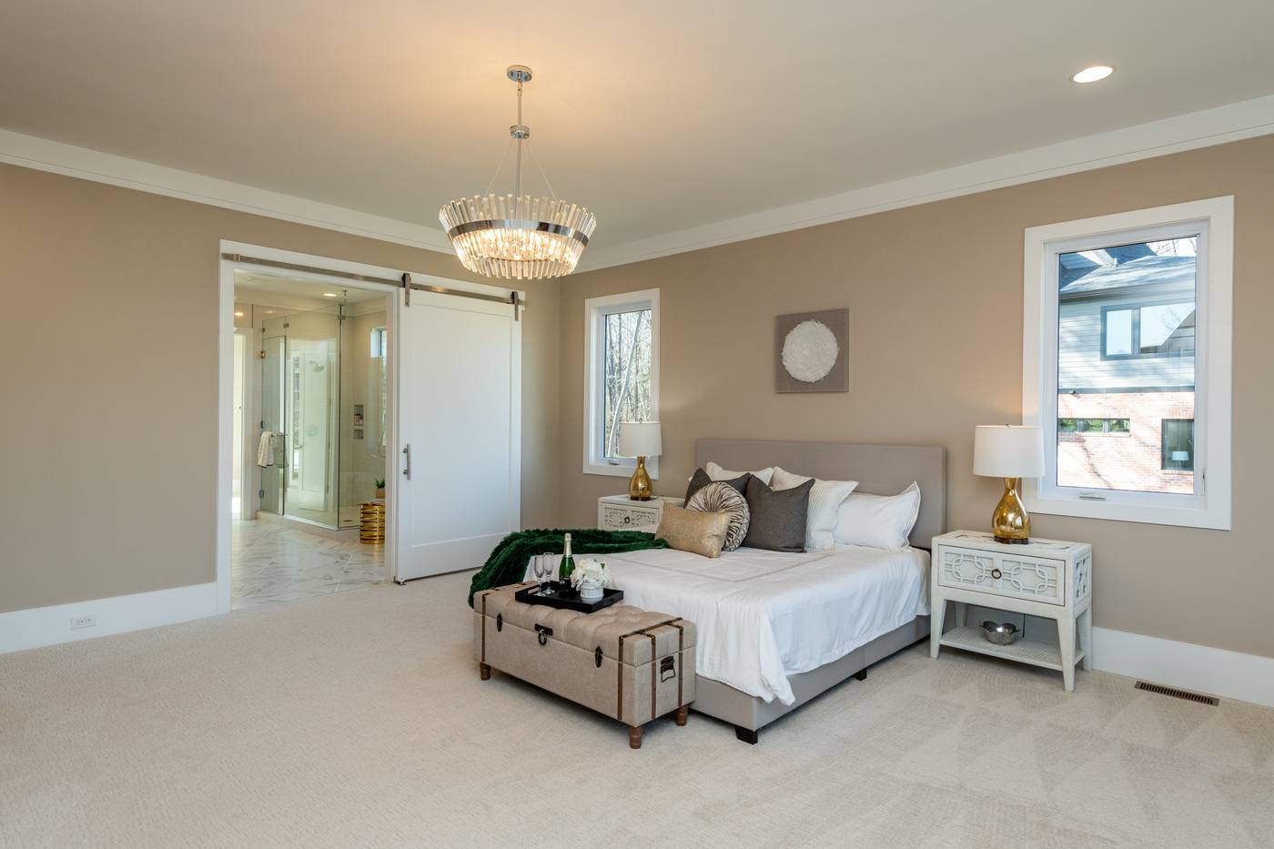 Lot 42 Bella Vista Master Bedroom photograph by Shail Construction in Raleigh NC