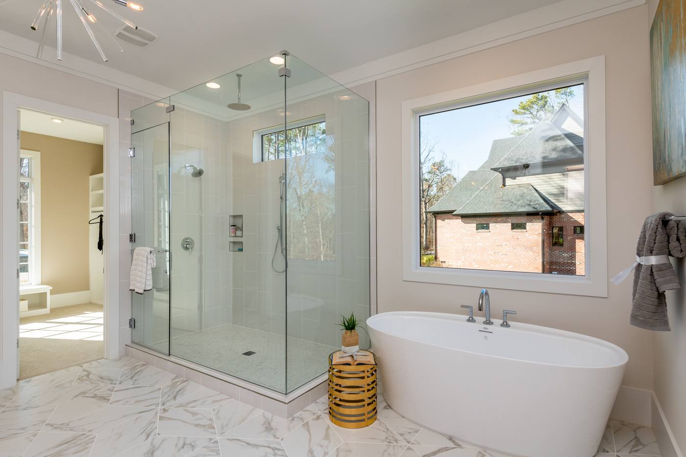 Lot 42 Bella Vista Master Bathroom photograph by Shail Construction in Raleigh NC