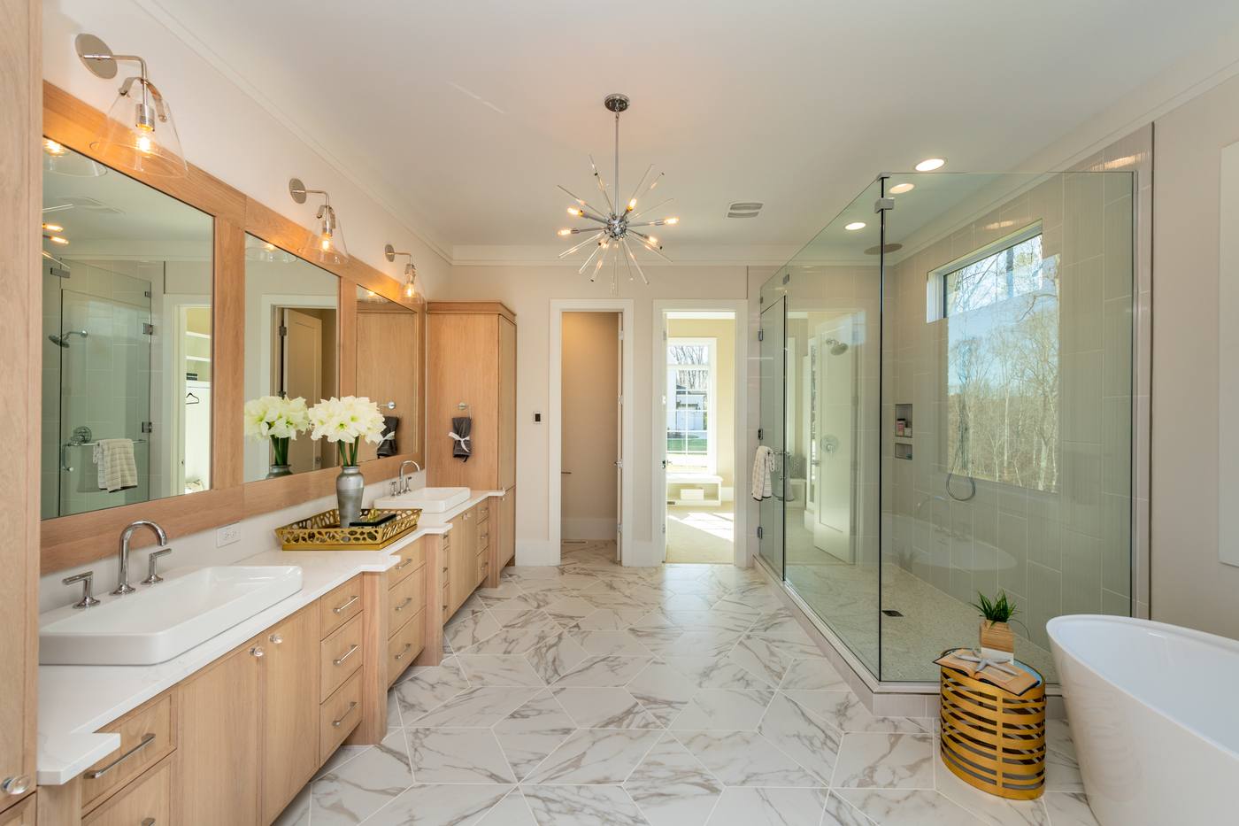 Lot 42 Bella Vista Master Bathroom photograph by Shail Construction in Raleigh NC