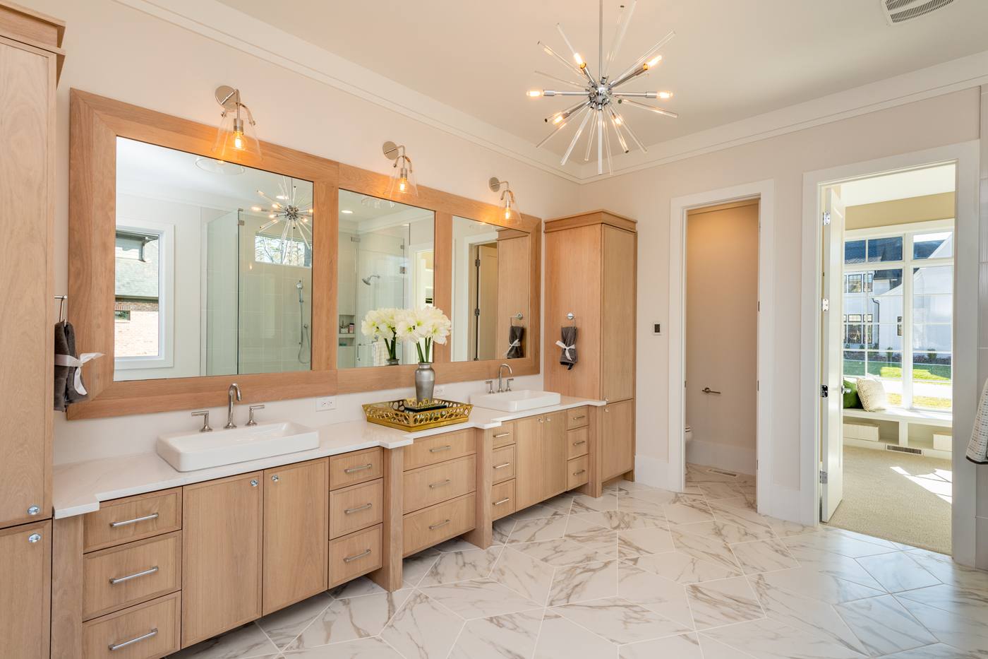 Lot 42 Bella Vista Master Bathroom photograph by Shail Construction in Raleigh NC