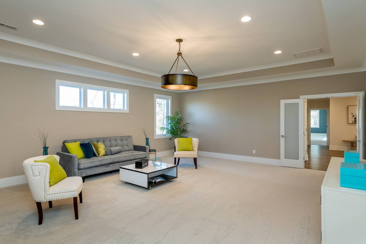 Lot 42 Bella Vista Home Theater photograph by Shail Construction in Raleigh NC