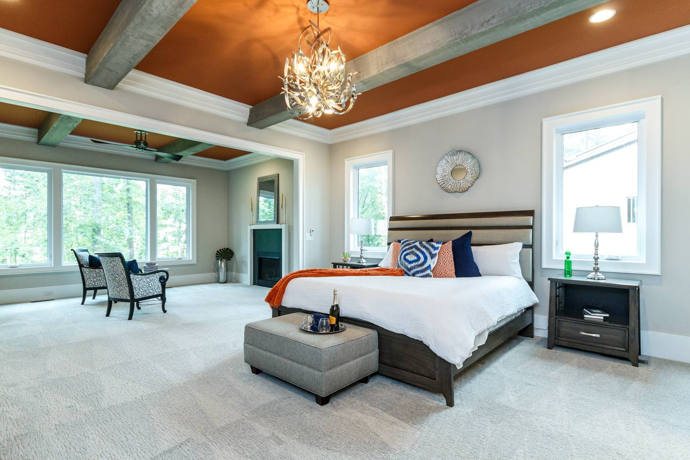 Lot 43 Bella Vista Master Bedroom photograph by Shail Construction in Raleigh NC