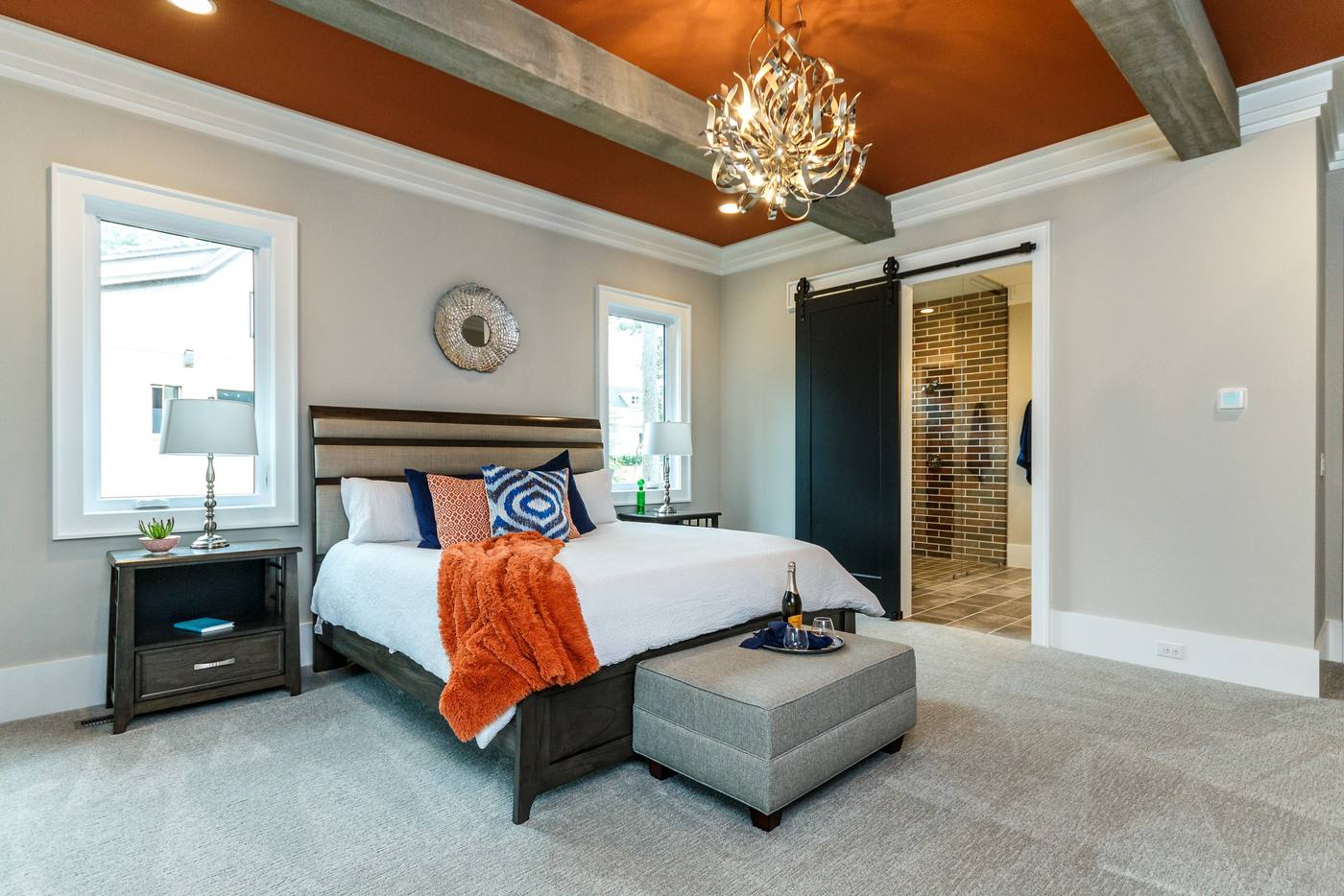 Lot 43 Bella Vista Master Bedroom photograph by Shail Construction in Raleigh NC
