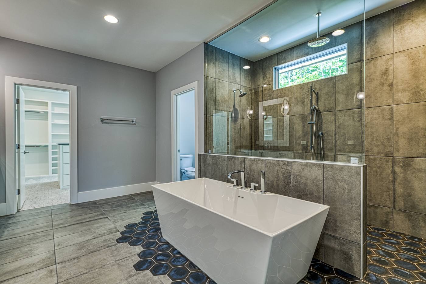 Lot 45 Bella Vista Master Bedroom · Master Bathroom photograph by Shail Construction in Raleigh NC