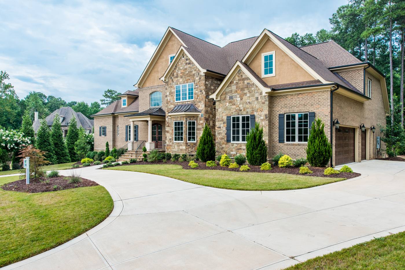Lot 46 Linville Outdoor · Front Pictures photograph by Shail Construction in Raleigh NC