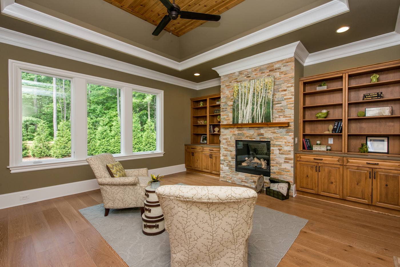 Lot 46 Linville Living Room photograph by Shail Construction in Raleigh NC
