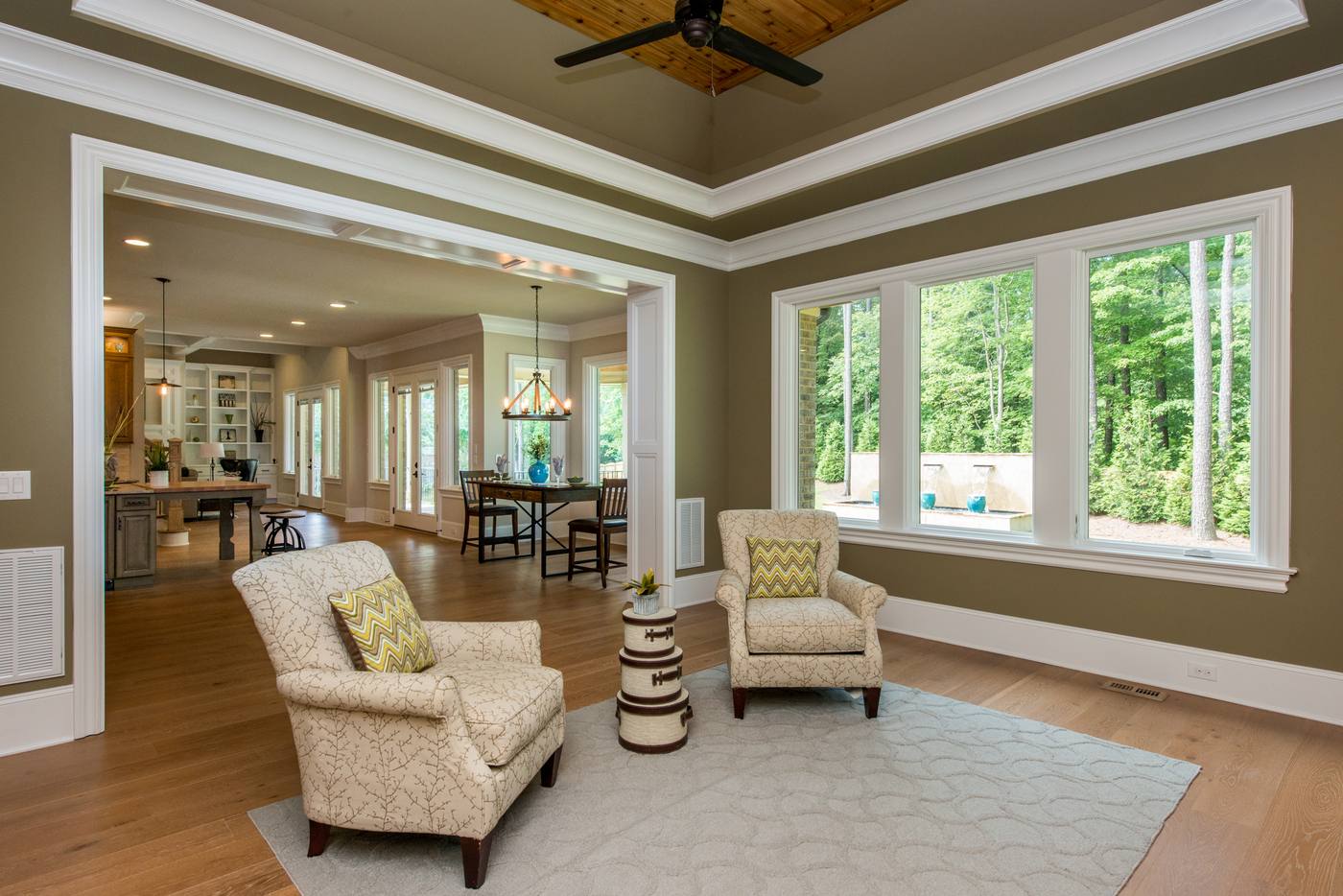 Lot 46 Linville Living Room photograph by Shail Construction in Raleigh NC