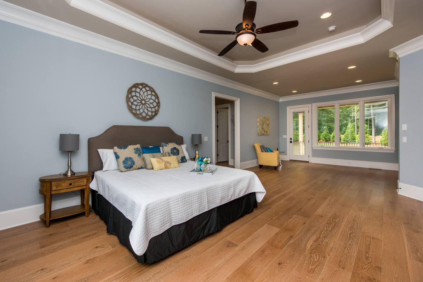 Lot 46 Linville Master Bedroom photograph by Shail Construction in Raleigh NC